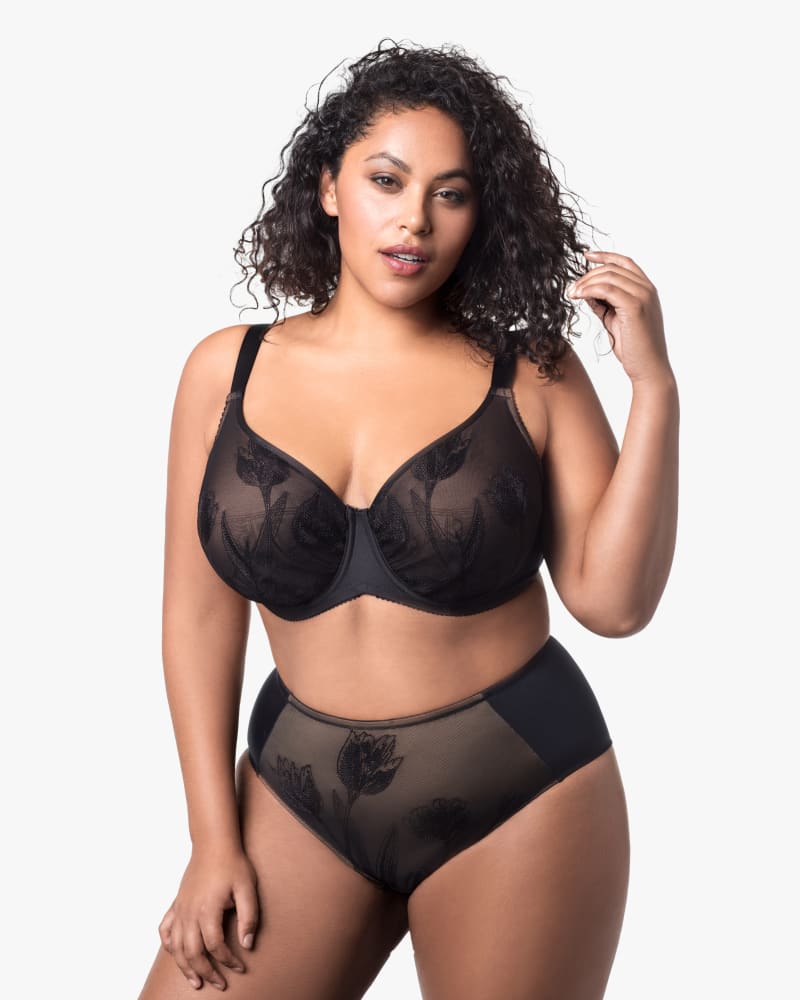 Plus size model wearing Tulip Embroidered Panty by Elila | Dia&Co | dia_product_style_image_id:151710